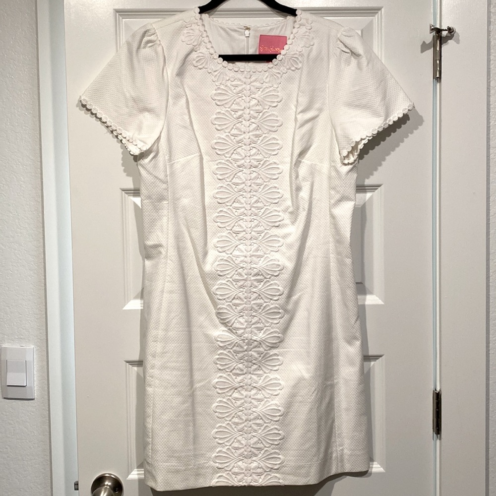 New, never worn Lilly Pulitzer size 14 white slip dress